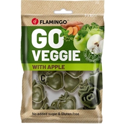 Flamingo Veggie Tandrensende Snack Æble Small 8stk