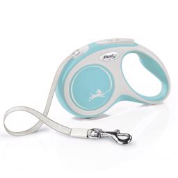Flexi New Comfort Bånd Line Lyseblå S 5 Meter Max 15 Kg