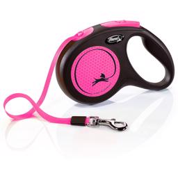 Flexi New Neon Bånd Line Neon Pink M 5 Meter Max 25 Kg