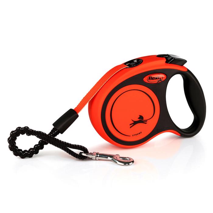 Flexi Xtreme Flexline Med Integreret Stødsikring Orange 3M 15kg