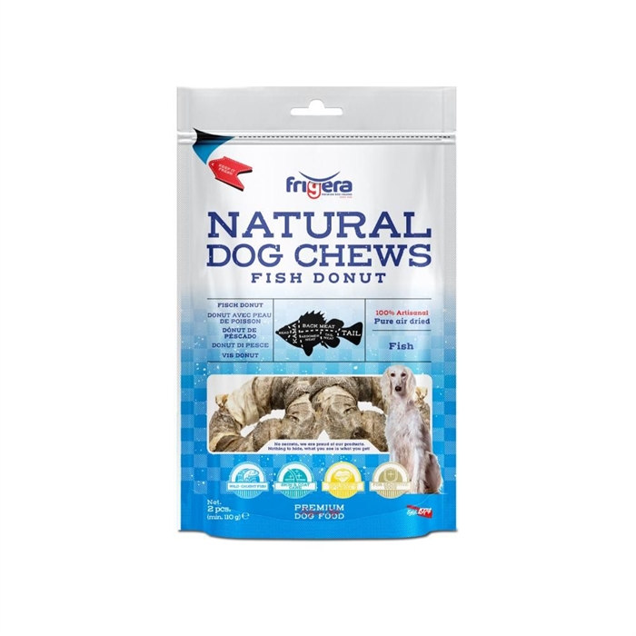 Frigera Natural Dog Chew Omega Fiskedonut 2stk
