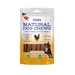 Frigera Natural Dog Chews Snack Pølser 12cm 5stk KYLLING