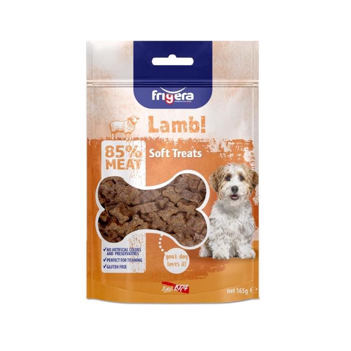 Frigera Semi Moist Bløde Kornfrie Hunde Godbidder med Lam 165g