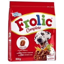 Frolic Complete Tørfoder med Okse, Gulerødder og Vitaminer 800gr