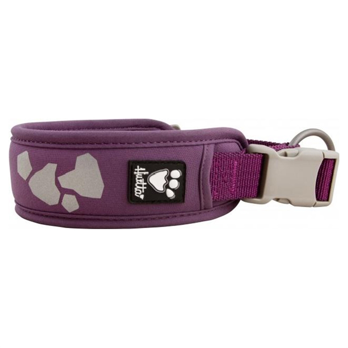 Hurtta Weekend Warrior ECO Hunde Halsbånd i Currant Lilla 45-55 cm.