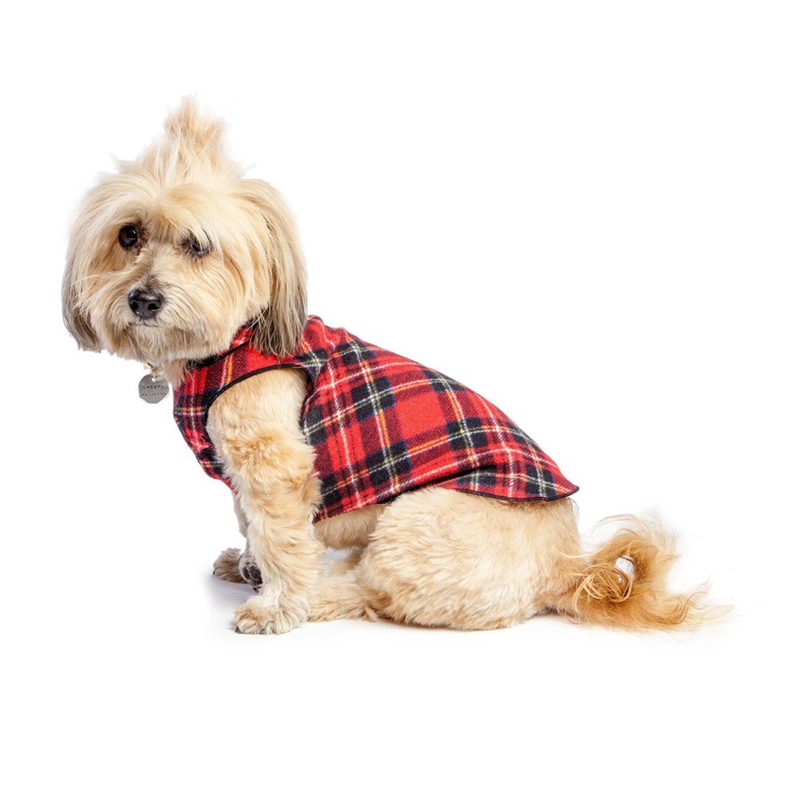 Hunde Fleece GoldPaw Stretch Pullover Red Classic