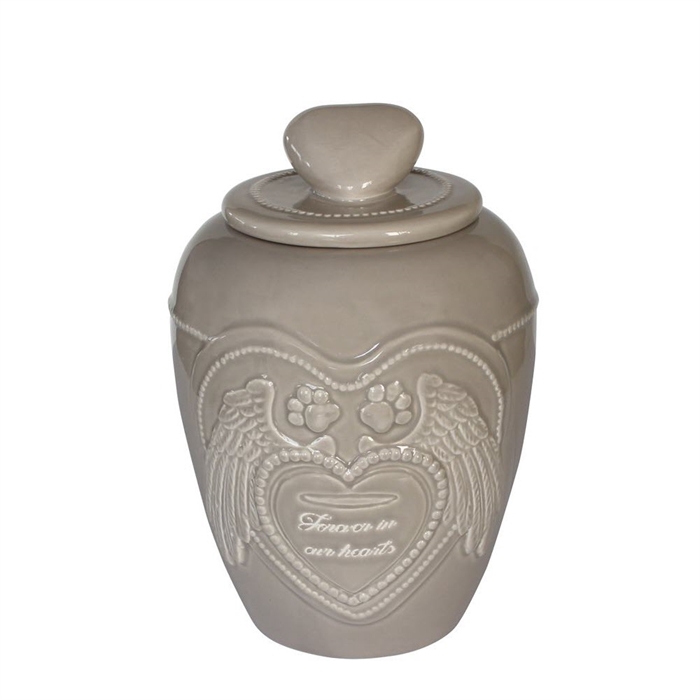 Happy House Memorial Collection Urne Til Din Himmelhund Beige
