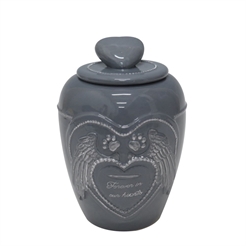 Happy House Memorial Collection Urne Til Din Himmelhund StoneGrey