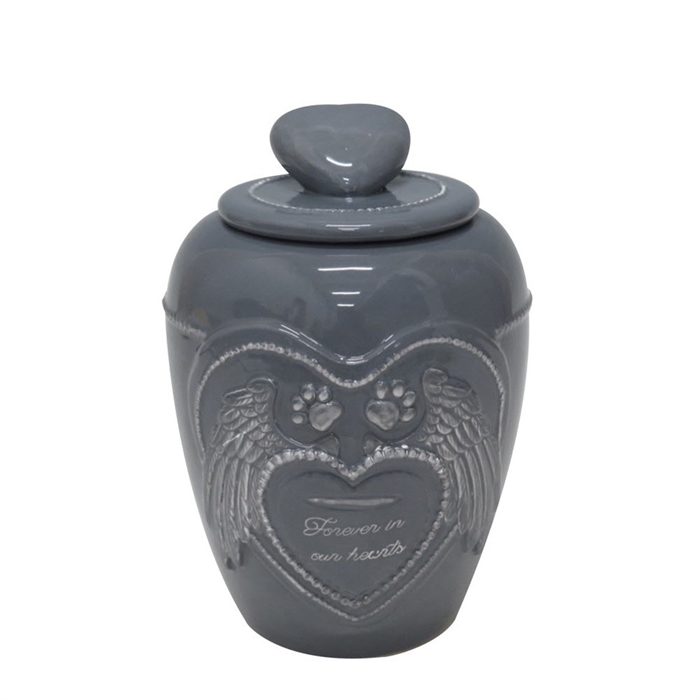 Happy House Memorial Collection Urne Til Din Himmelhund StoneGrey