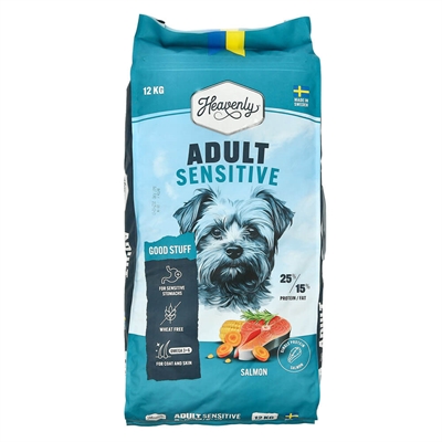 Heavenly Adult Kornfrit Hundefoder Sensitive Salmon 12kg