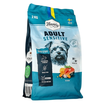 Heavenly Adult Kornfrit Hundefoder Sensitive Salmon 2kg