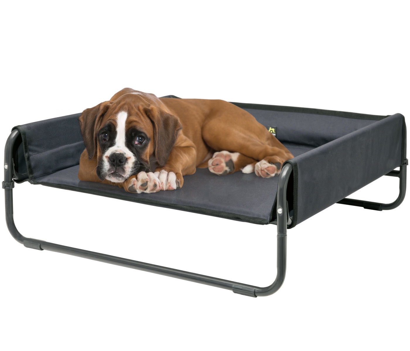 Maelson Soft Bed Hundebett Faltbar, Anthrazit Größe M (71x71x29 Cm) – Waschbar, Strapazierfähig & Reisefreundlich