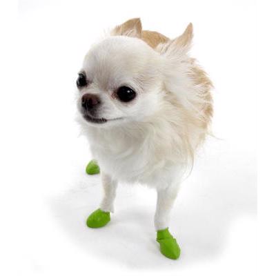 Pawz Dog Boots slidstærke Flexible Gummi Hundesko TINY AppleGreen