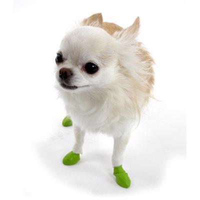 Pawz Dog Boots slidstærke Flexible Gummi Hundesko TINY AppleGreen