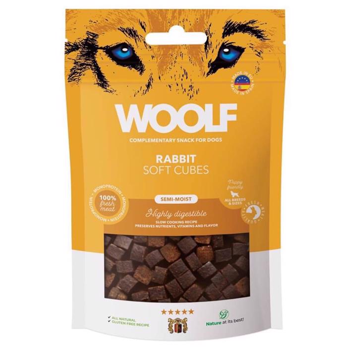 Woolf Soft Cubes with Rabbit 100g