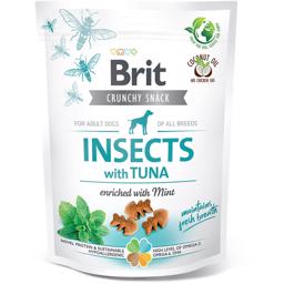 Brit Crunchy Snack Insects Tuna Beriget Med Mint 200 gram