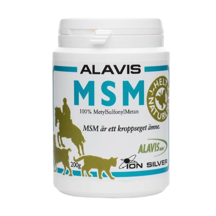 Ion Silver Alavis MSM 100% MetylSulfonylMetan Pulver 200 gram