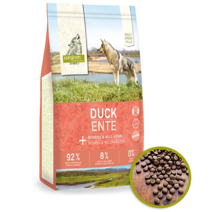 Isegrim Green Hils Duck Adult Kornfrit Kvalitets Foder 3 kg - DATOVARER