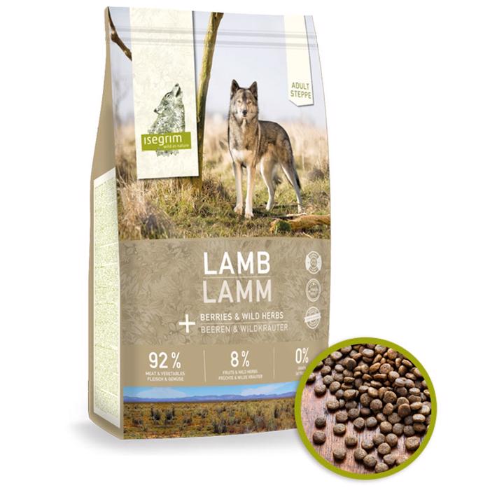 Isegrim Steppe Lamb Adult Kornfrit Kvalitets Foder 3kg