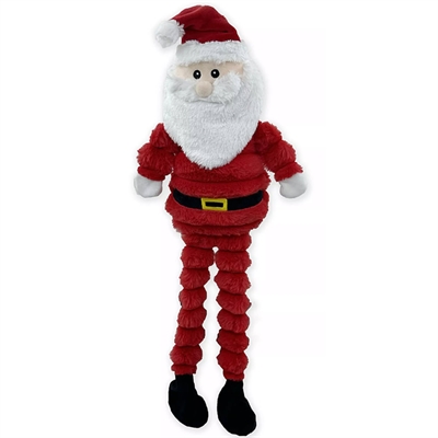Julebamse Julemanden Santa Claus Til De Store Legesyge Hunde XL 66cm