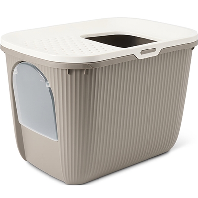 Savic Kattetoilet En Ægte EASE IN Kattebakke Smart & Moderne TAUPE