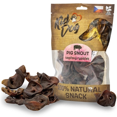 KidDog Pig Snouts 100% Naturlig Hundesnack Grisesnuder Fra EU 200g