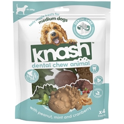 Knash Dental Chew Animal Veggie Godbidder Medium 4stk
