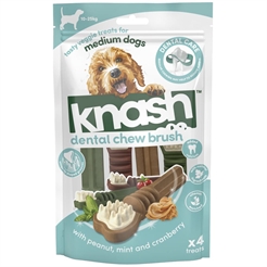 Knash Dental Chew Brush Hundens Vegetabilske Tandbørste MEDIUM