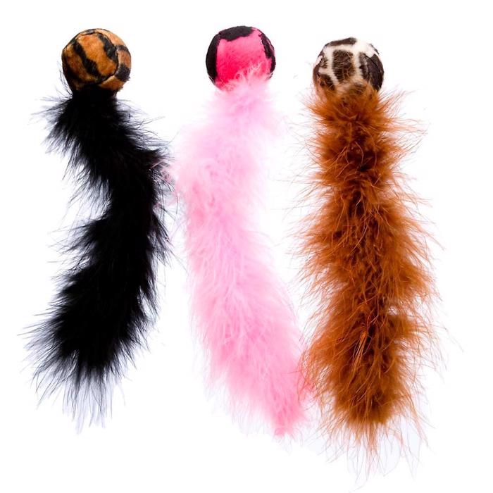 Kong Cat Active Wild Tails Katte Bold med Fjer