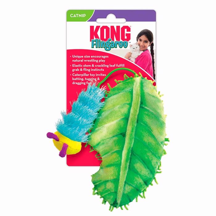 Kong Flingaroo CATerpillar Kattelegetøj med Katteurt