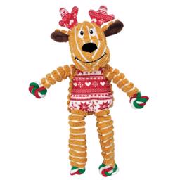 Kong Holiday Floppy Knots Reindeer Red Olga God Jul