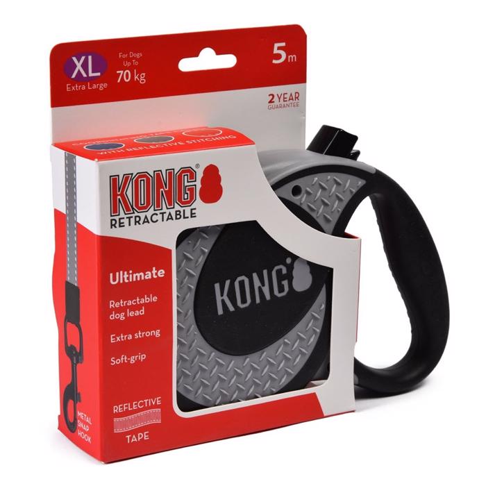 KONG Flex Line Model Ultimate Grey XL 5 Meter Til 70 kg