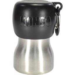 KONG H2O Rustfri Design Vandflaske Til Hund 280ml Sort