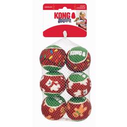 Kong Holiday SqueakAir Med Julemotiver Limited Edition 6-PACK