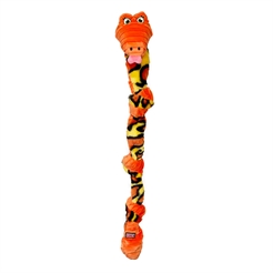 Kong Knots Snake Hundelegetøj Slangen Siea Orange Mix