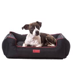KONG Lounger Hundeseng Design Black Red