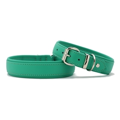 Læder Halsbånd Model Classic Soft Holi Jade Green