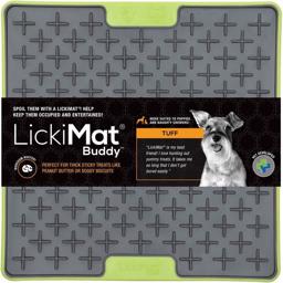 LickiMat Hunde Mad Måtte Buddy TUFF Fodring Med Aktivering Green