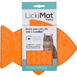 LickiMat CAT FELIX Silikone Aktivitets- Slikkemåtte Orange