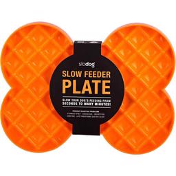 LickiMat Slow Feeder Plate Spiseskål Til Slugehalsen Orange