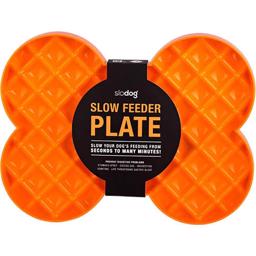 LickiMat Slow Feeder Plate Spiseskål Til Slugehalsen Orange