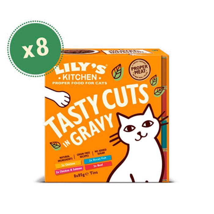 Lily\'s Kitchen Tasty Cuts In Gravy Foder Til Katten 8x85g
