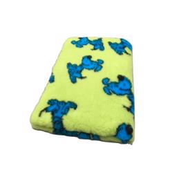 Vet Bed Extra Soft Design Lucky Dog Lime 100 x 150cm