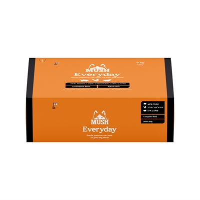 MUSH Barf Everyday Frossen Råfoder Sort 9 Kg