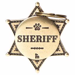 My Family Hundetegn Bronx Sheriff Stjerne Guld