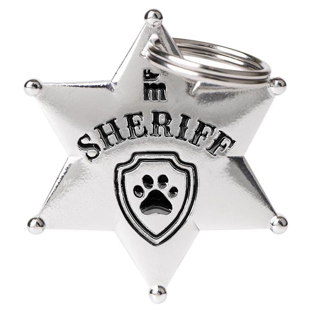 Family Hundetegn Charms Sheriff Stjerne Sølv