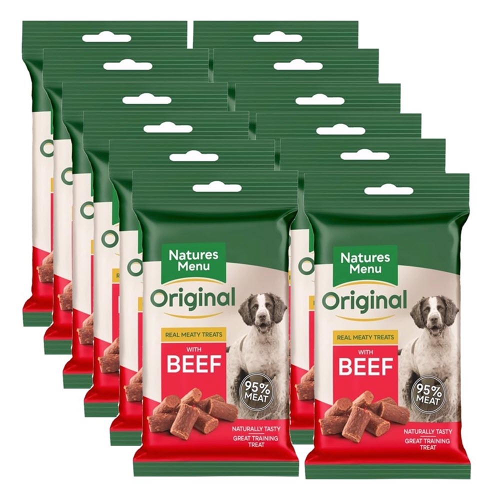 Natures Menu Original BARF Bites Beef 95 Kod 12 stk Storkob