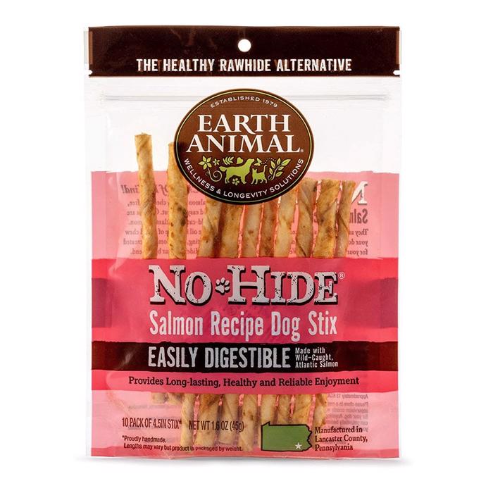 Earth Animal No-Hide Stix Dog Salmon 10 Pack