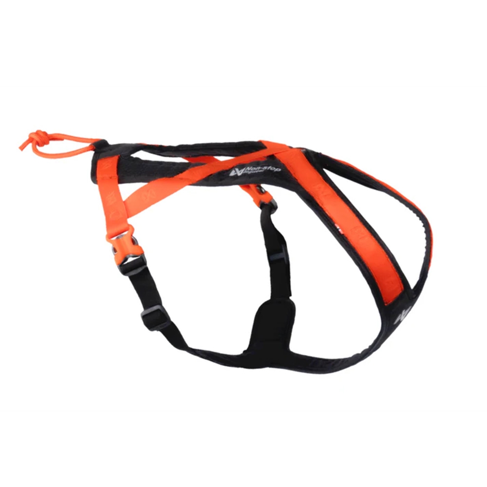 Non-stop Dogwear Rush Løbe Sele Til Hund Sort & Orange