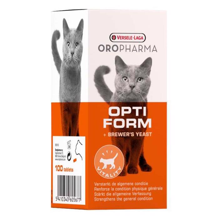Oropharma Opti Form Fodertilskud Styrk Kattens Immunforsvar 100 tabletter